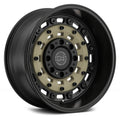 20x12 Wheel with 5x5 Bolt Pattern - Sand on Black L3858