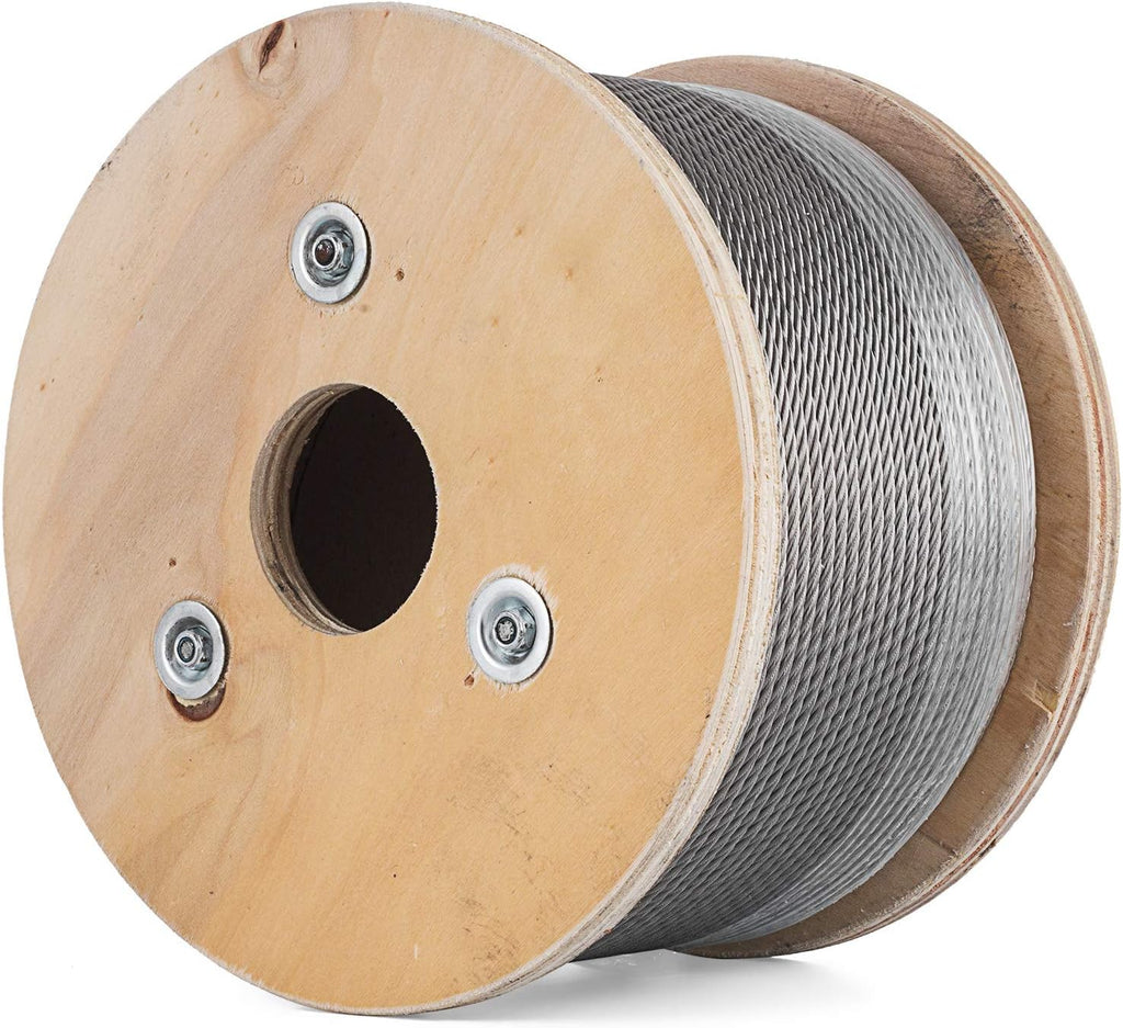 500 Ft Stainless Steel Cable Railing 3/16 7x19 Wire Rope T304 U92395