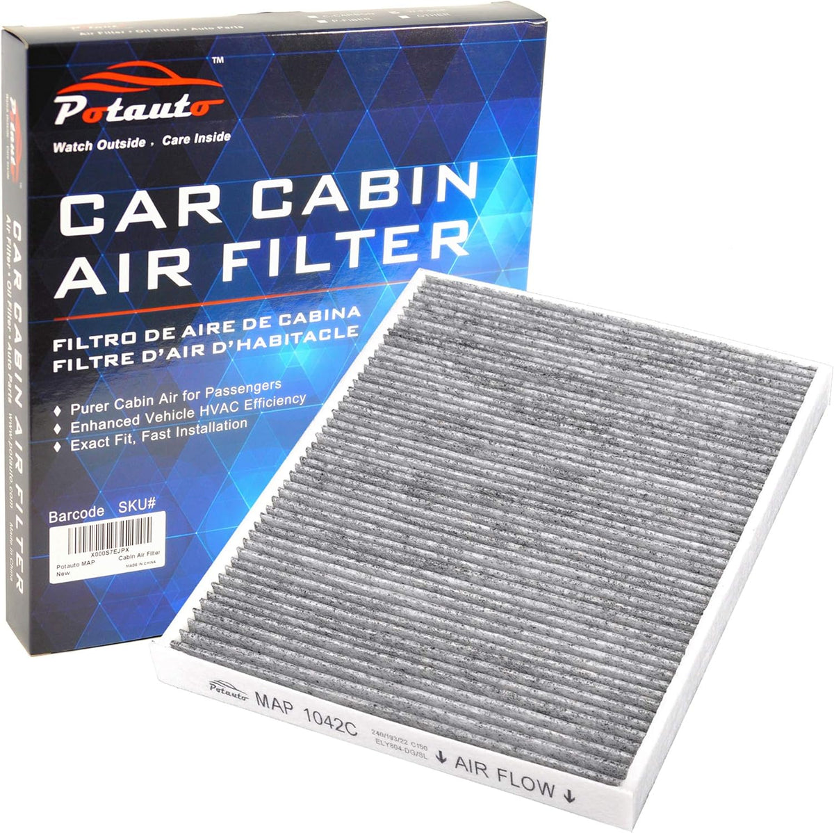 Activated Carbon Car Cabin Air Filter X638