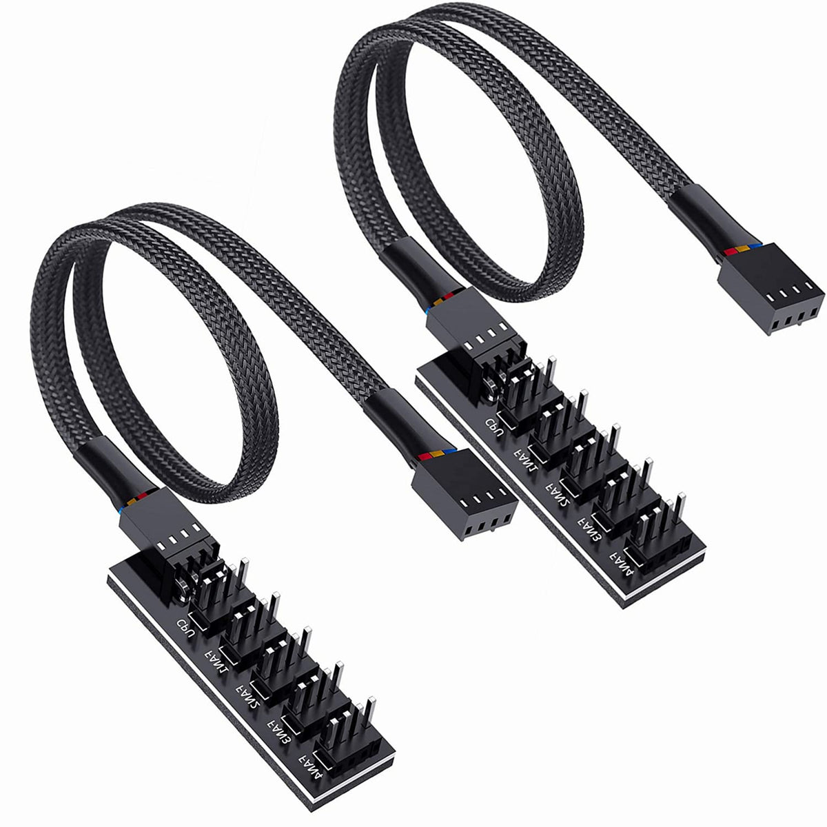 4-Pin PWM Fan Power Supply Cable 1 to 2 Splitter 10.5 inches Z328