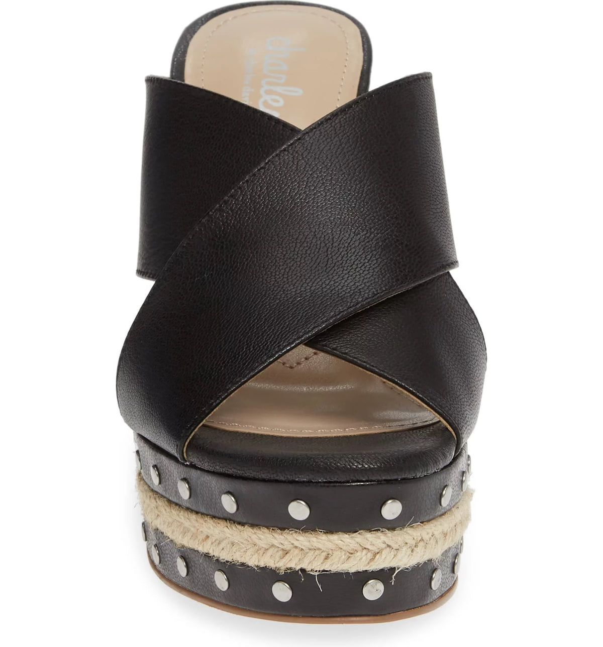 Black Espadrille Platform Wedge Heel Sandals Q10188