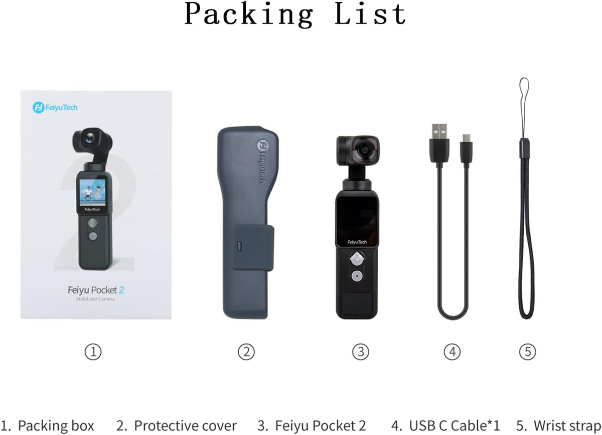 4K Video Action Camera with 3-Axis Gimbal Stabilized U9654