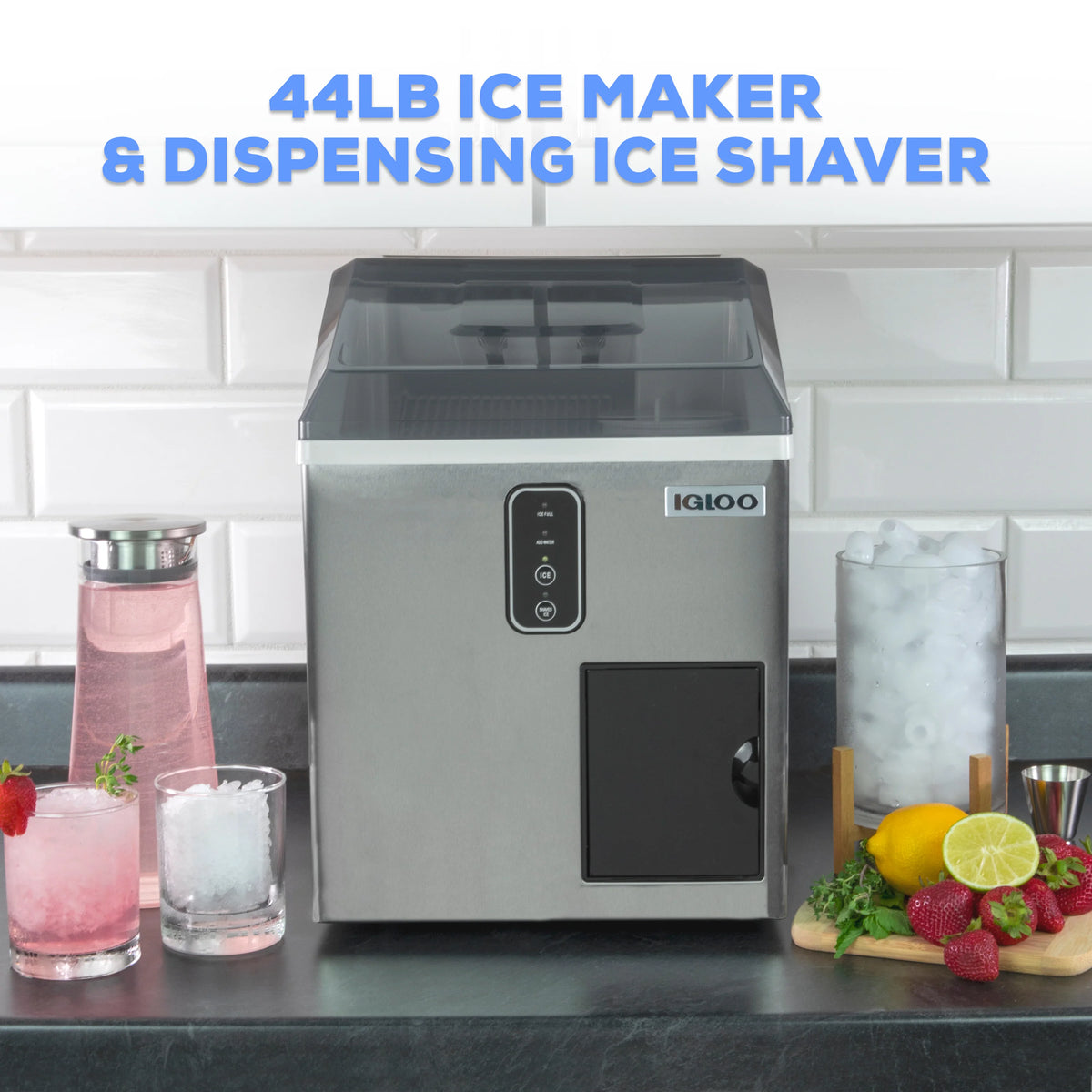 44 lb. Ice Maker and Ice Shaver E890