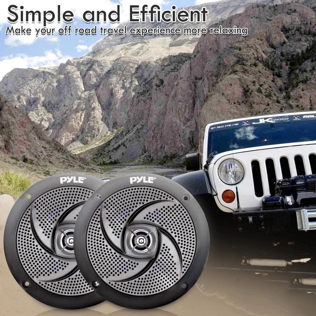 5.25-In Waterproof Low Profile Marine Speakers K157