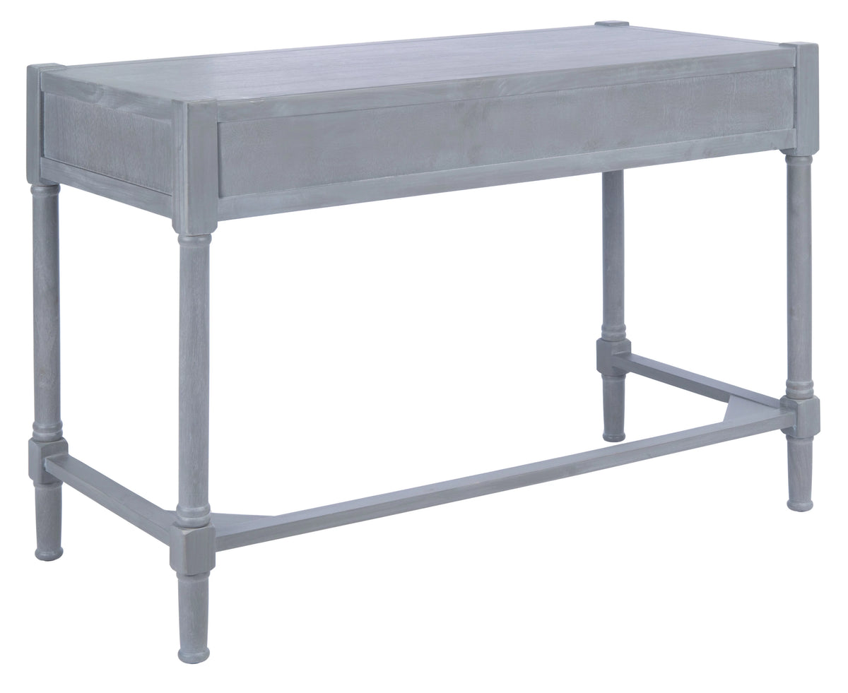 White Washed Grey 2-Drawer Writing Desk A34406