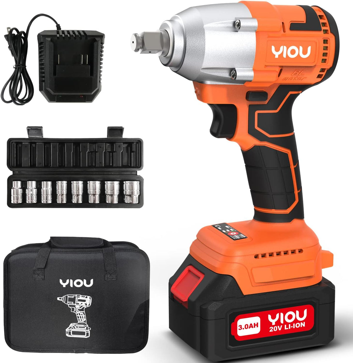 20V MAX Cordless Brushless Impact Wrench 1/2 inch O7038