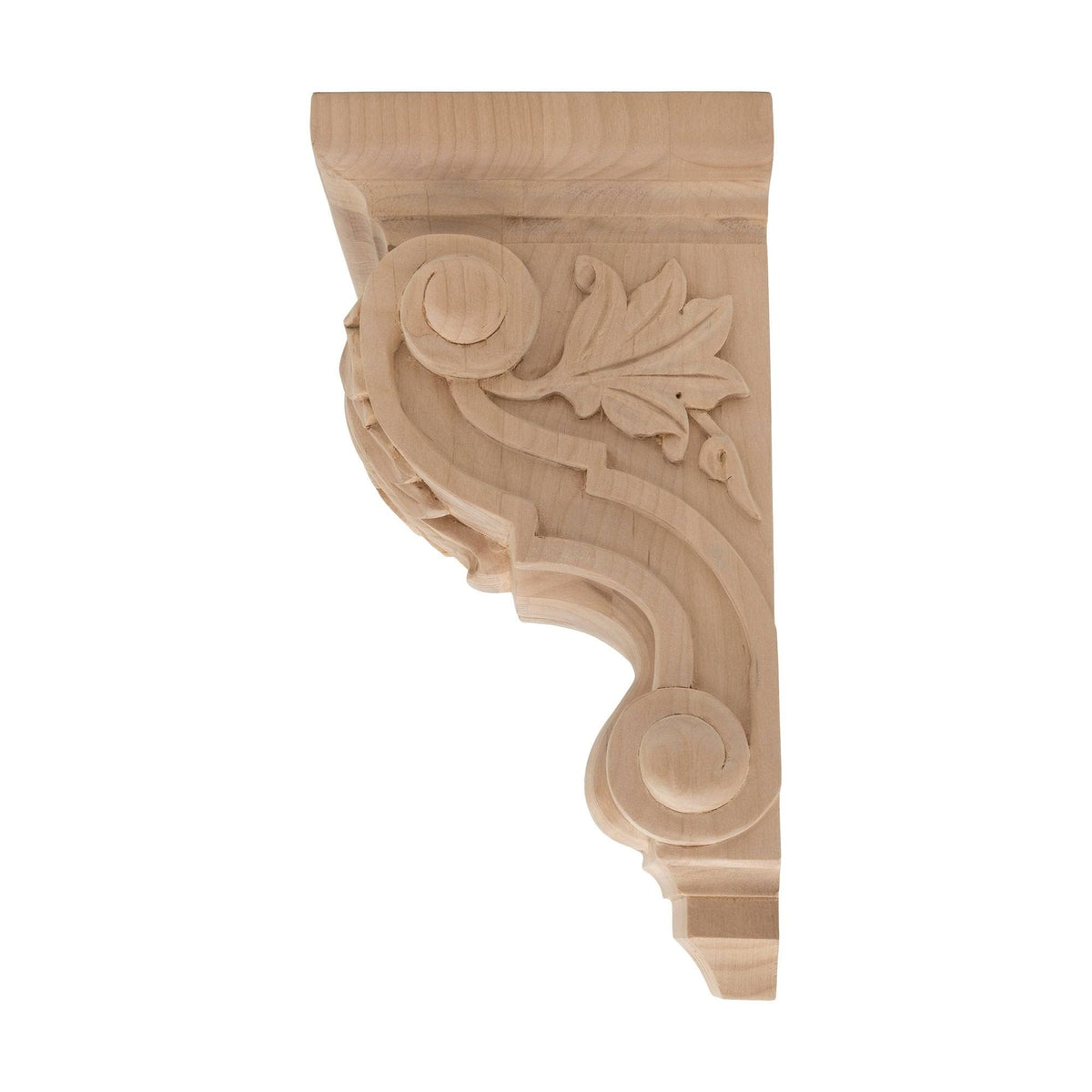 Unfinished Solid Alder Wood Corbel D47174