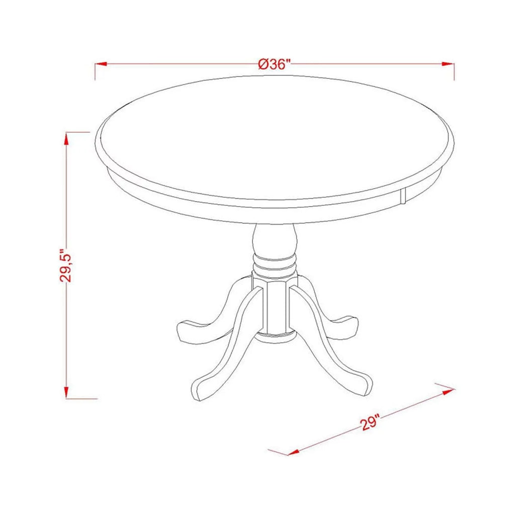 3-piece Wood Dining Set X7666