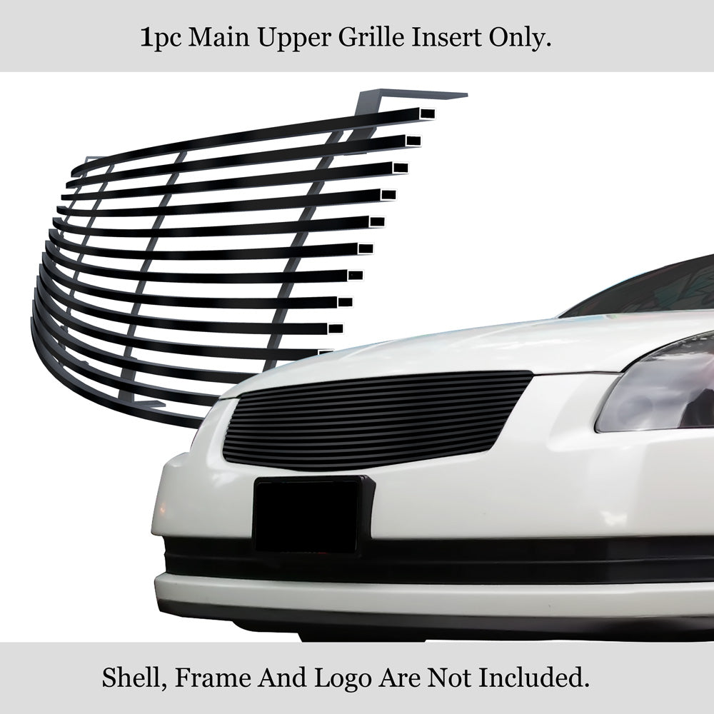 Stainless Steel Black Horizontal Billet Grille Insert P84009