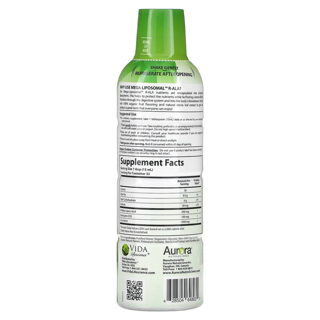 Mega-Liposomal R-ALA, Organic Fruit, 16 fl oz T92798