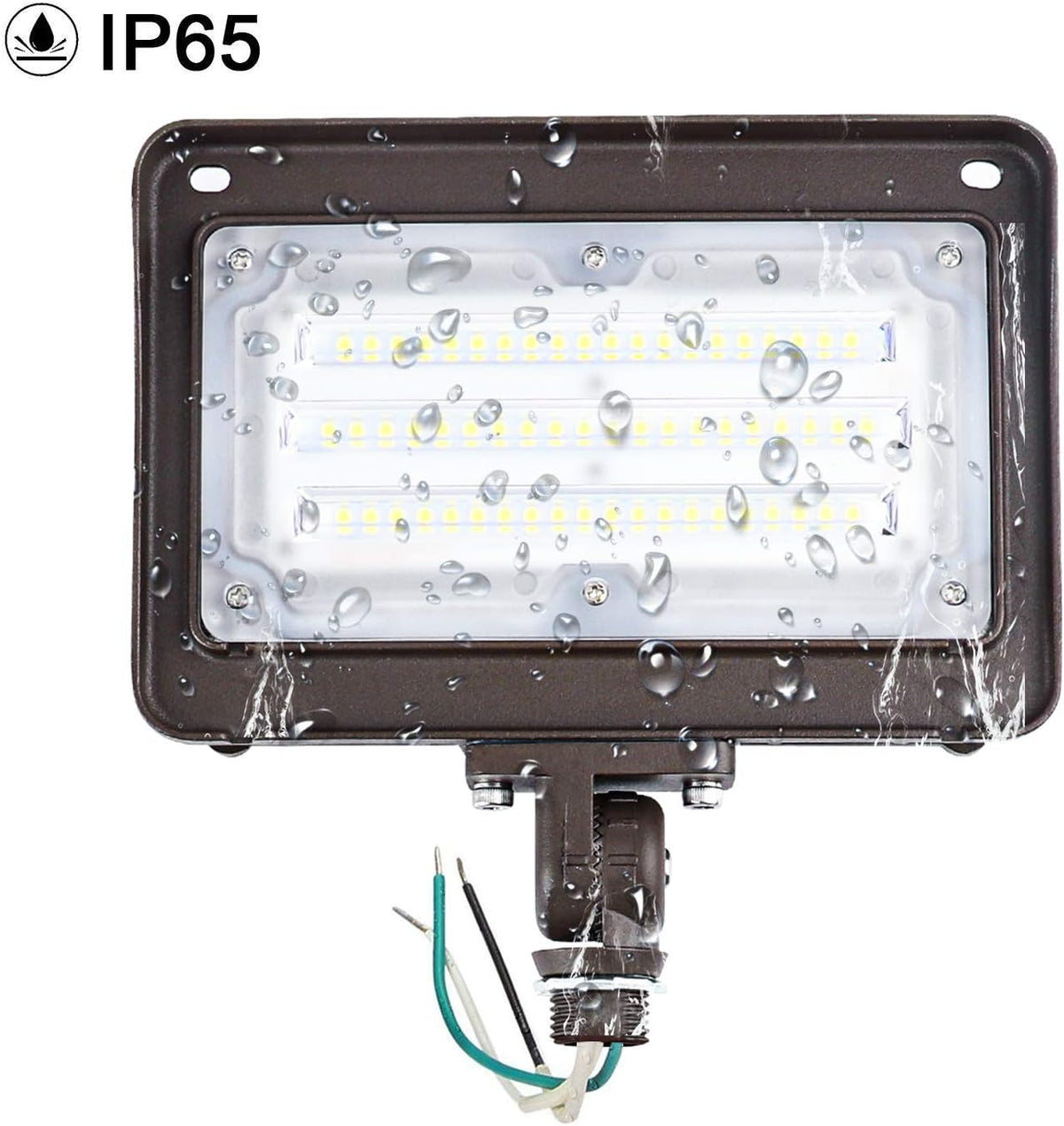 50W LED Flood Light, IP65 Waterproof, 6000 Lumen, 5000K Daylight, 2-Pack U8349