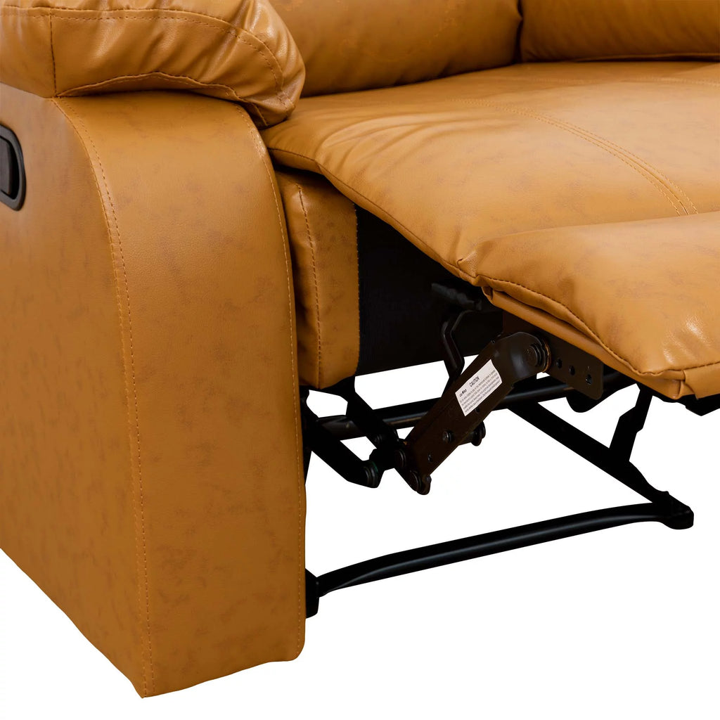 Yellow Leather Recliner Chair N36981