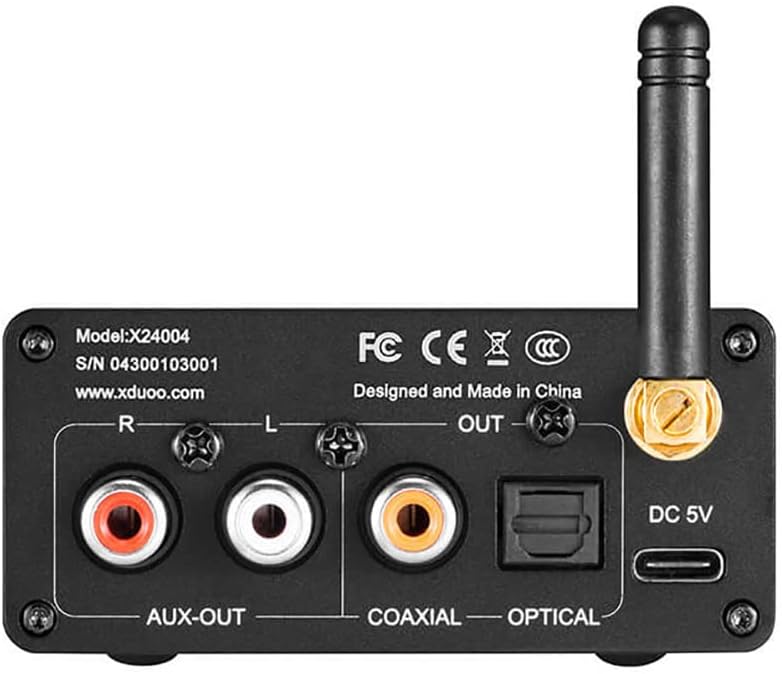 Bluetooth Audio Receiver Converter with Optical Coaxial AUX Output OLED Display M43188