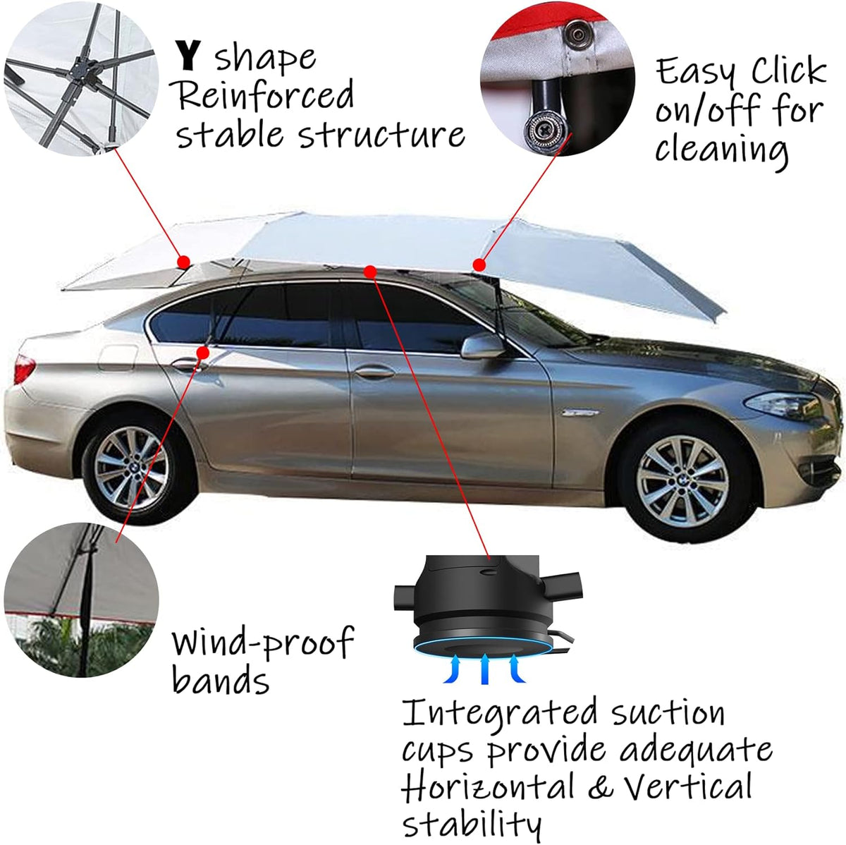 Portable Car Tent Sunproof Car Canopy D735851