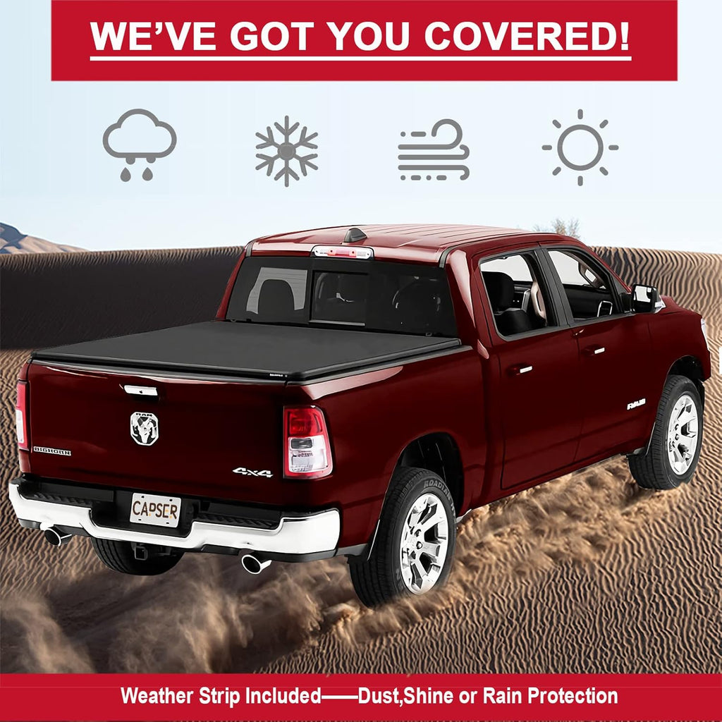 5.7ft Tri-fold Truck Bed Tonneau Cover S517