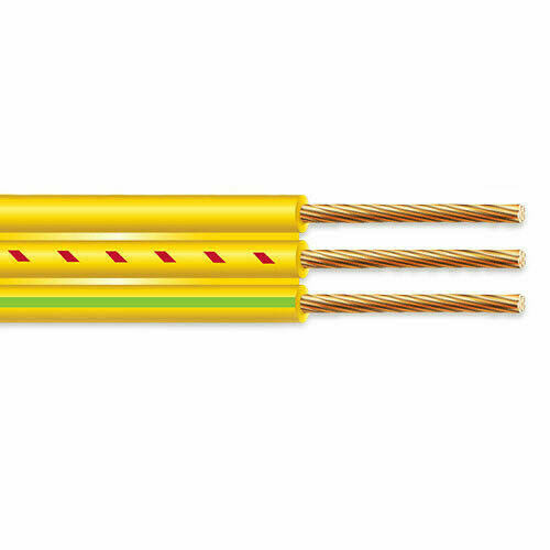 1000' 8/2 Flat Yellow Submersible Cable with Ground Well Pump Wire 600V L9534