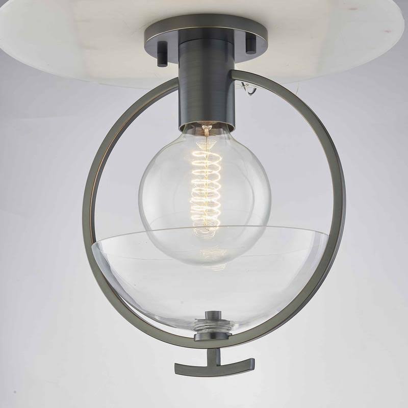 Polished Nickel Semi-Flush Mount Light X702839