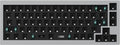Grey Full Aluminum 65% Hot-Swappable Mechanical Keyboard V6039