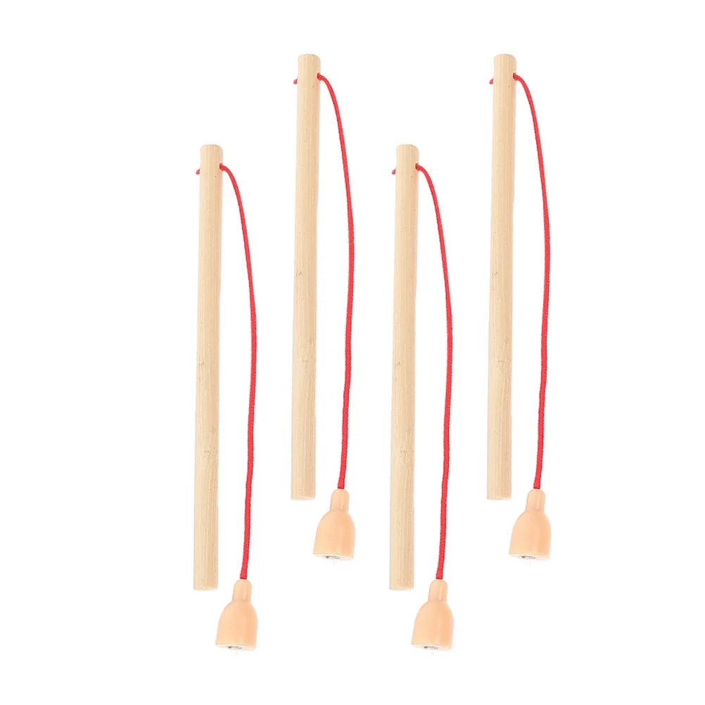 4Pcs Wooden Magnetic Fishing Poles Toys I1029