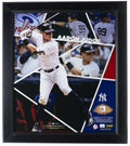 Framed 15x17 New York Yankees Collage with Game Used Baseball Piece P2929