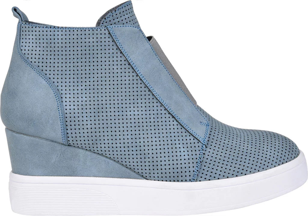 Womens Round Toe Wedge Sneakers O25163