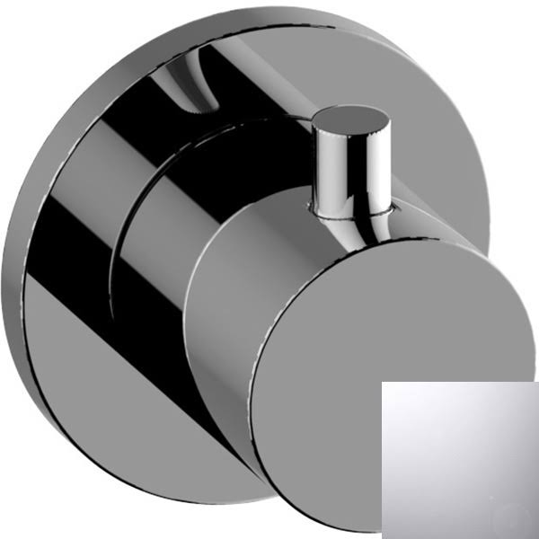 Polished Chrome Three-Way Diverter Valve Trim Plate and Handle G6515