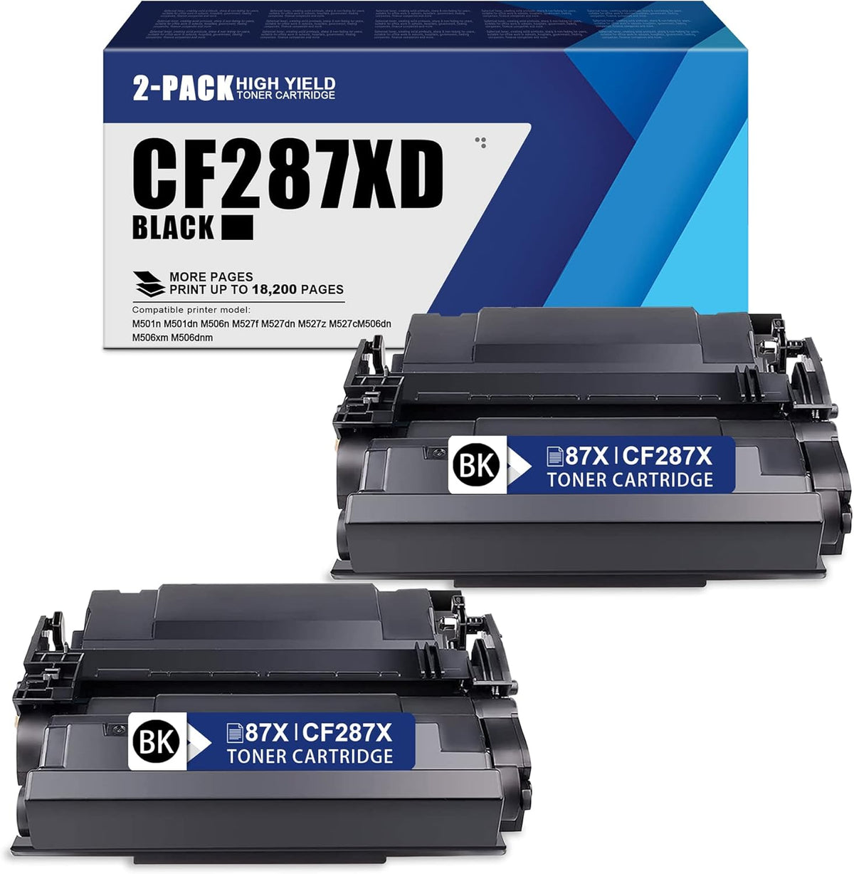 Black High Yield Toner Cartridge 2 Pack V285738