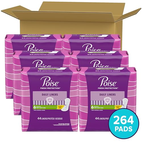 264 Count Long Length Incontinence Panty Liners U79201