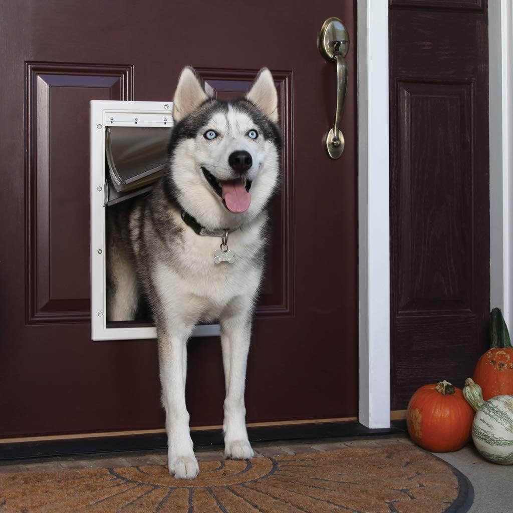 Aluminum Pet Door with 3 Flap Insulation N7402