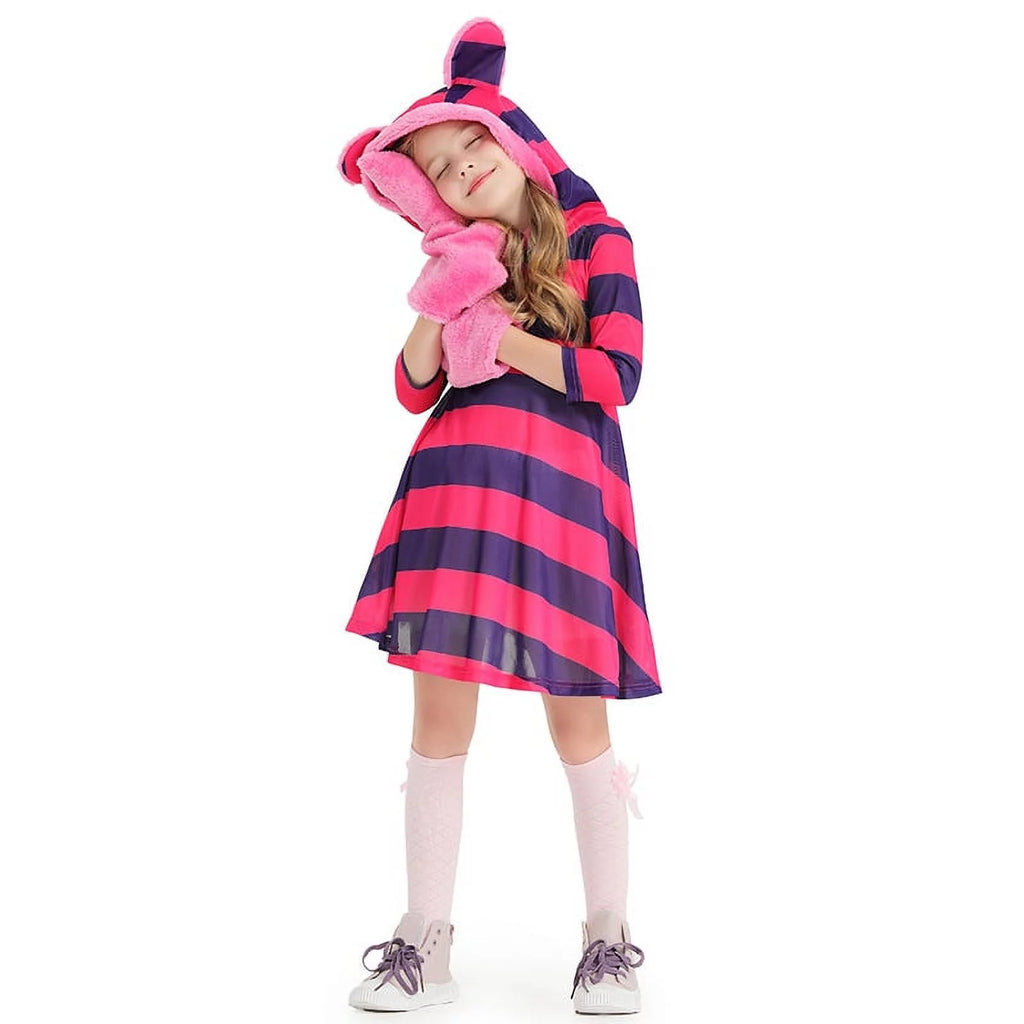 Girl's Cat Costume with Plush Paw K8786