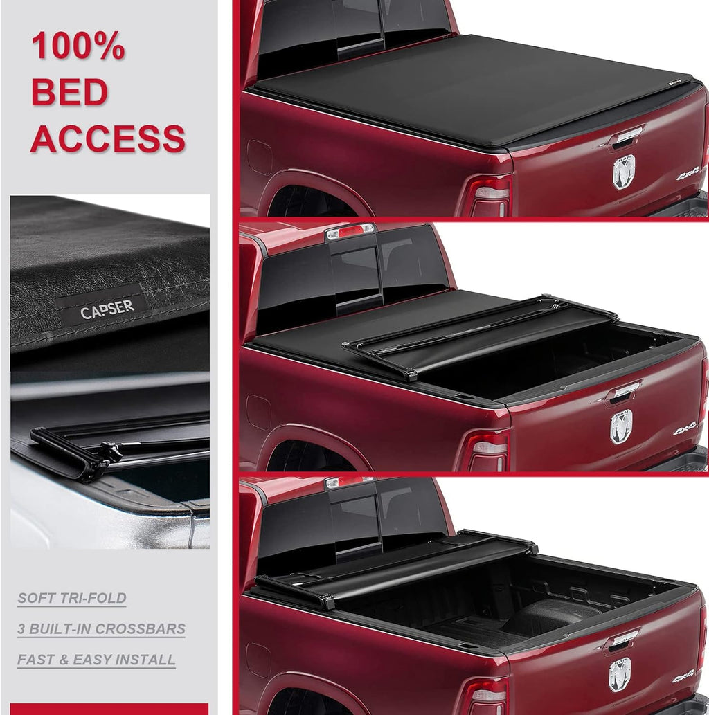 5.7ft Tri-fold Truck Bed Tonneau Cover S517