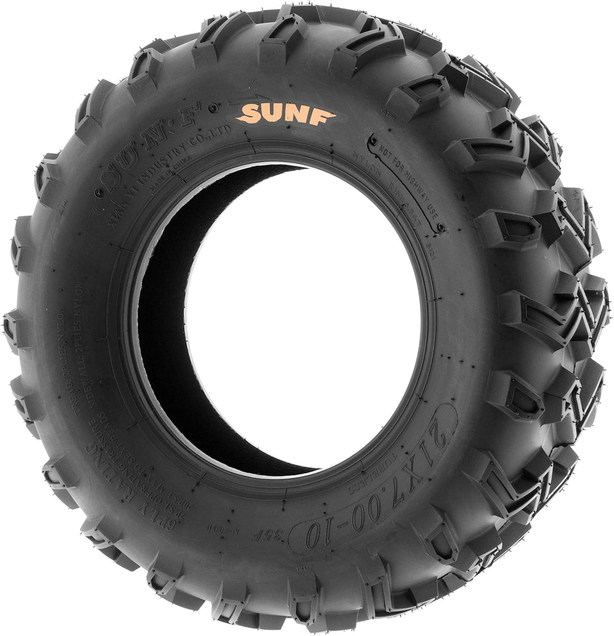 21x7-10 6 PR Directional Tread ATV/UTV Tire Pack of 2 F5057