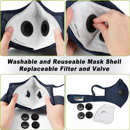 Multicolor M Plus Dust Mask with 6 Activated Carbon Filters F677