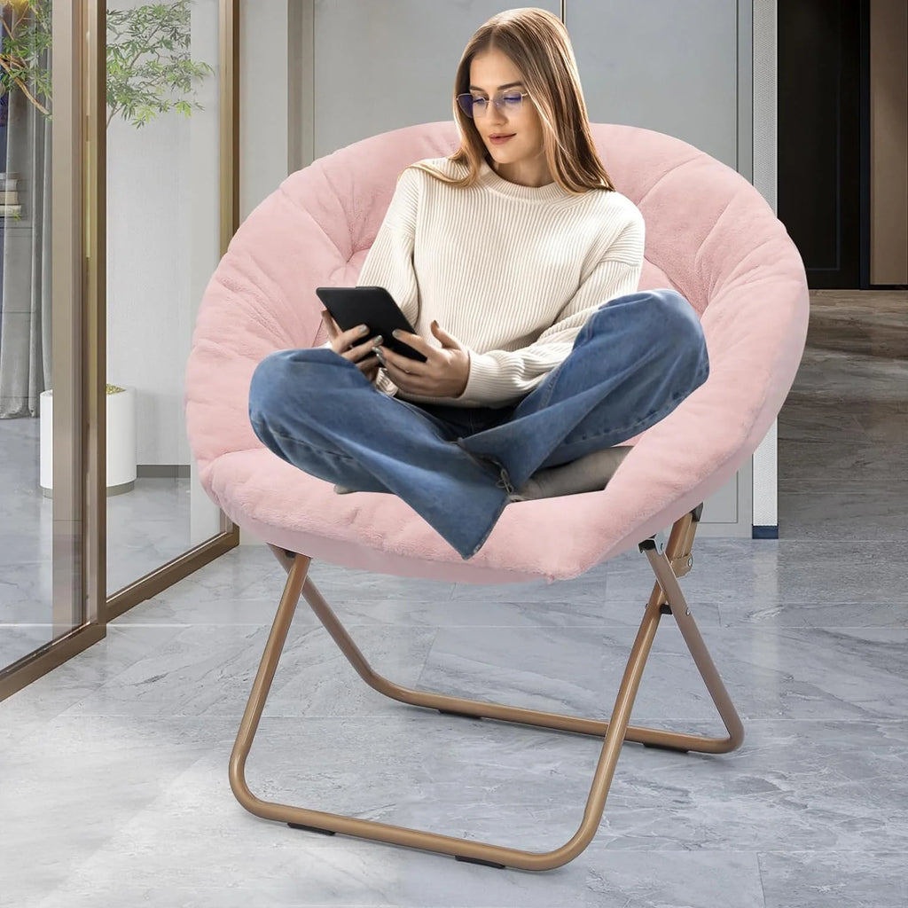 Oversized Foldable Moon Saucer Chair W3731