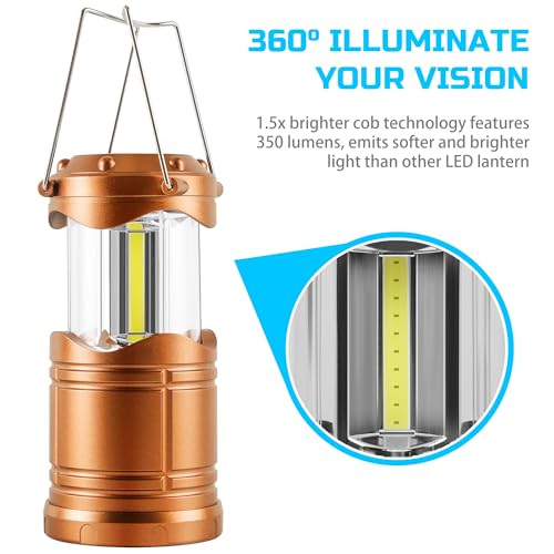 4 Pack Gray LED Camping Lantern B73531