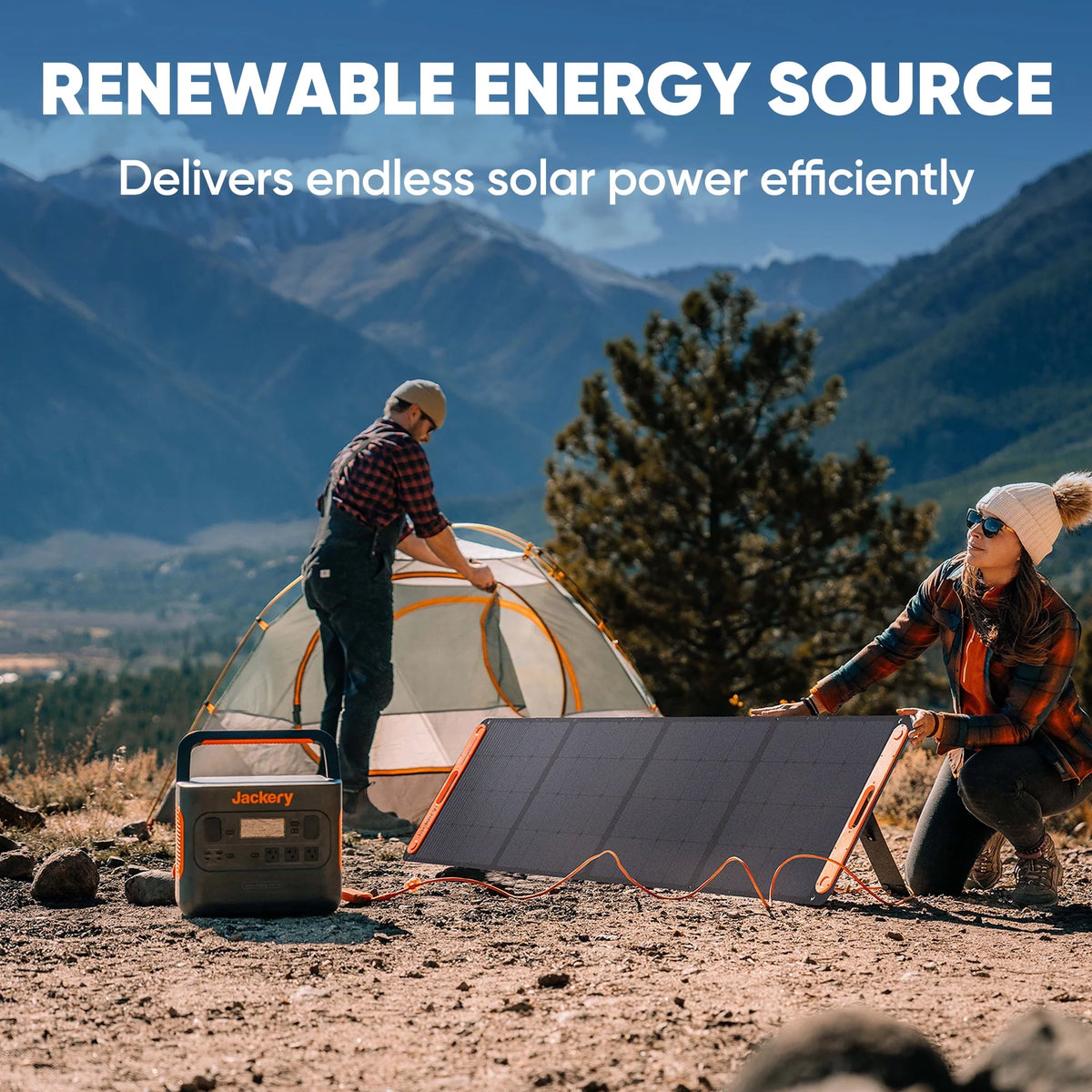 2160Wh Capacity Solar Generator with 200W Solar Panel V48654