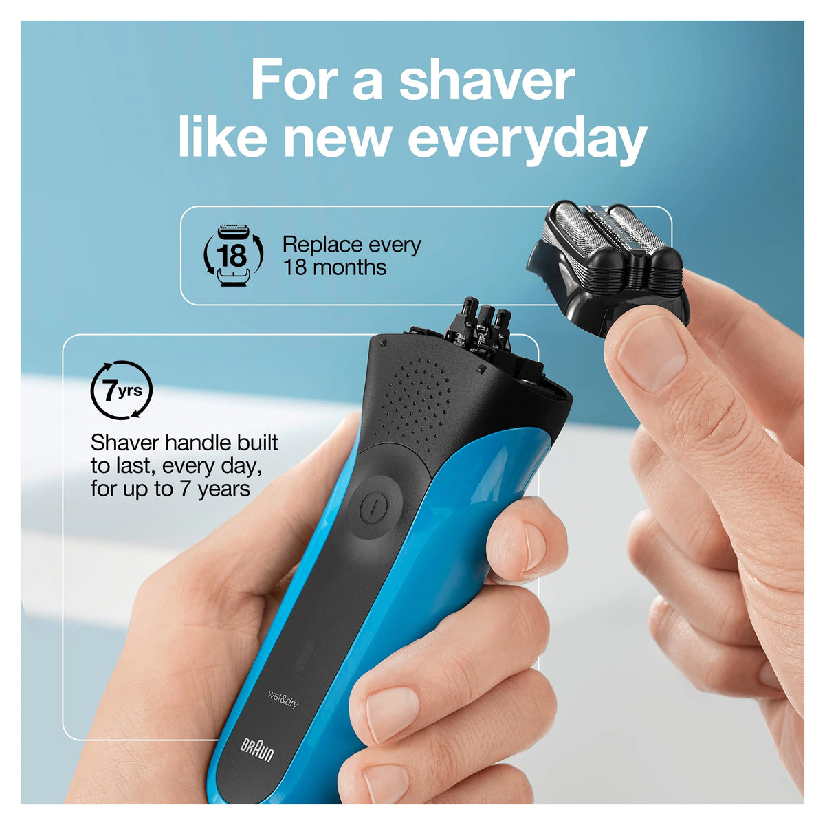 Rechargeable Wet Dry Electric Shaver T5521
