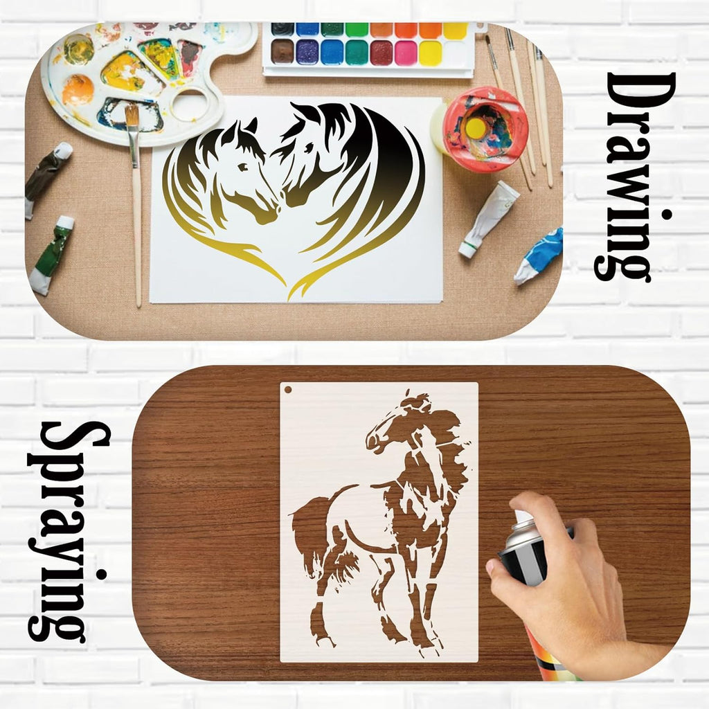Reusable Horse Stencils for Painting A784998