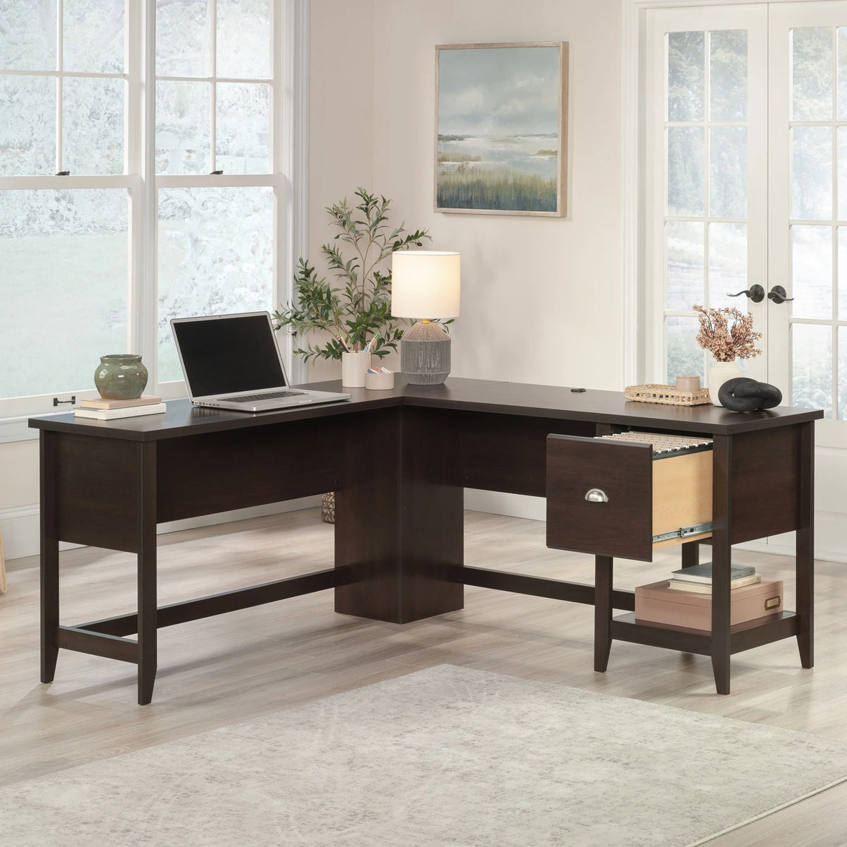 L-Desk in Cinnamon Cherry B53856