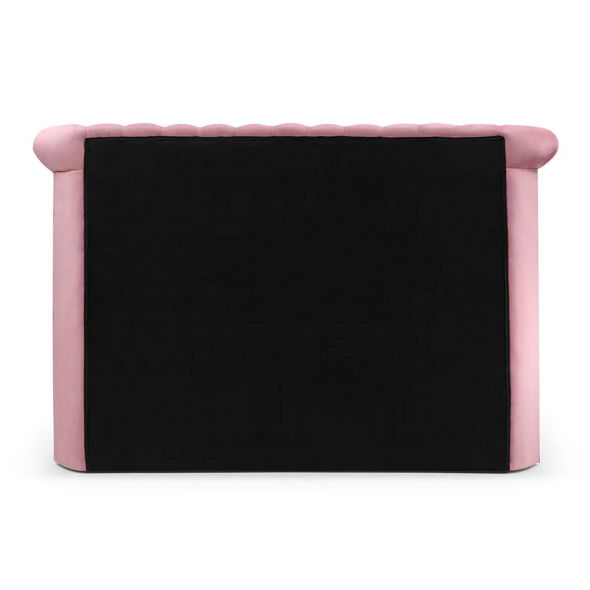 Pink Velvet Upholstered King Bed O977095