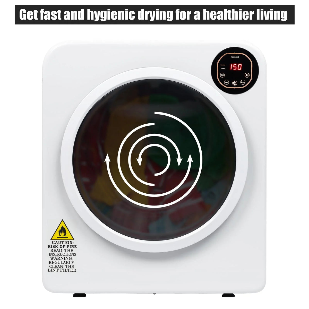 Electric Tumble Laundry Dryer Stainless Steel Tub 13.2 lbs C4705