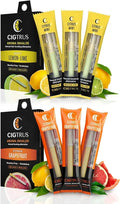 Craving Relief Inhaler, Natural Quit Smoking Substitute, Nicotine & Tobacco-Free, Non-Electric Solution, Citrus Grapefruit & Lemon Lime, 6 Piece R4204