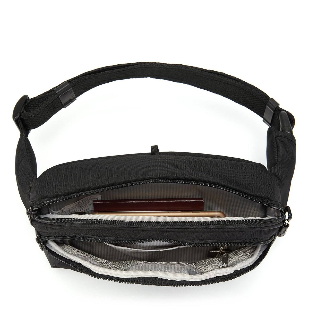 Black Anti-Theft Hip Pack Q440196