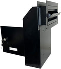 Through The Door Locking Steel Mailbox with Rear Access (Black) J76688