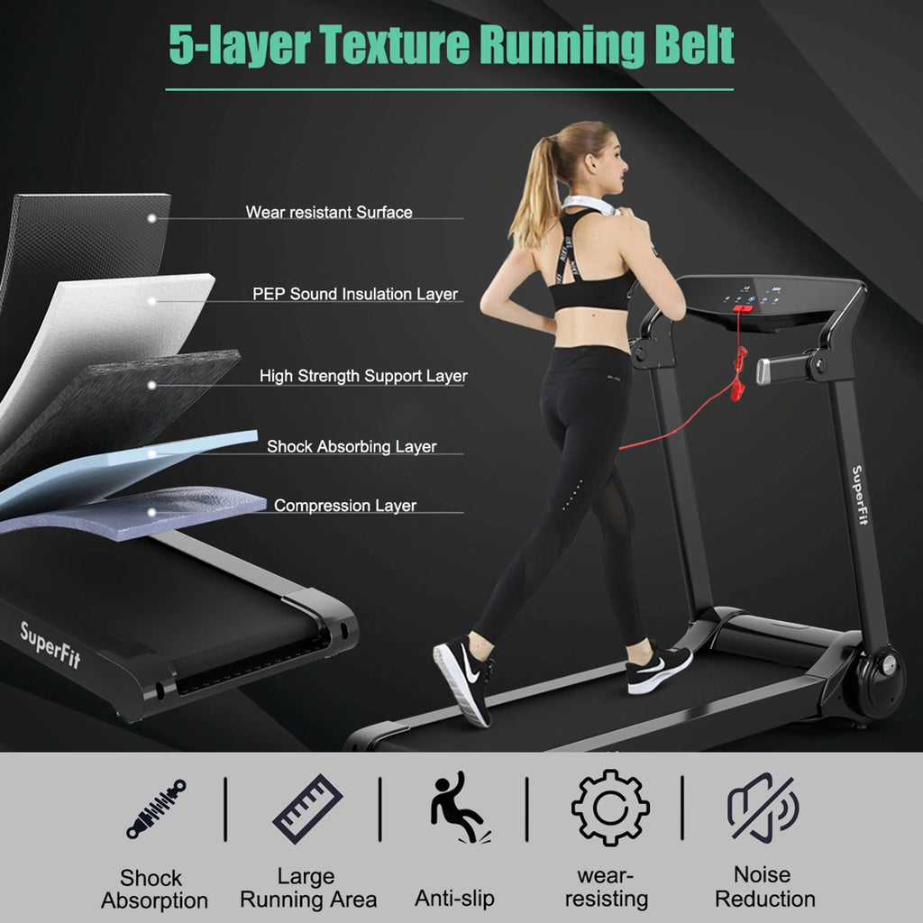 Folding Electric Treadmill 3.0HP Exercise Running Machine G170388