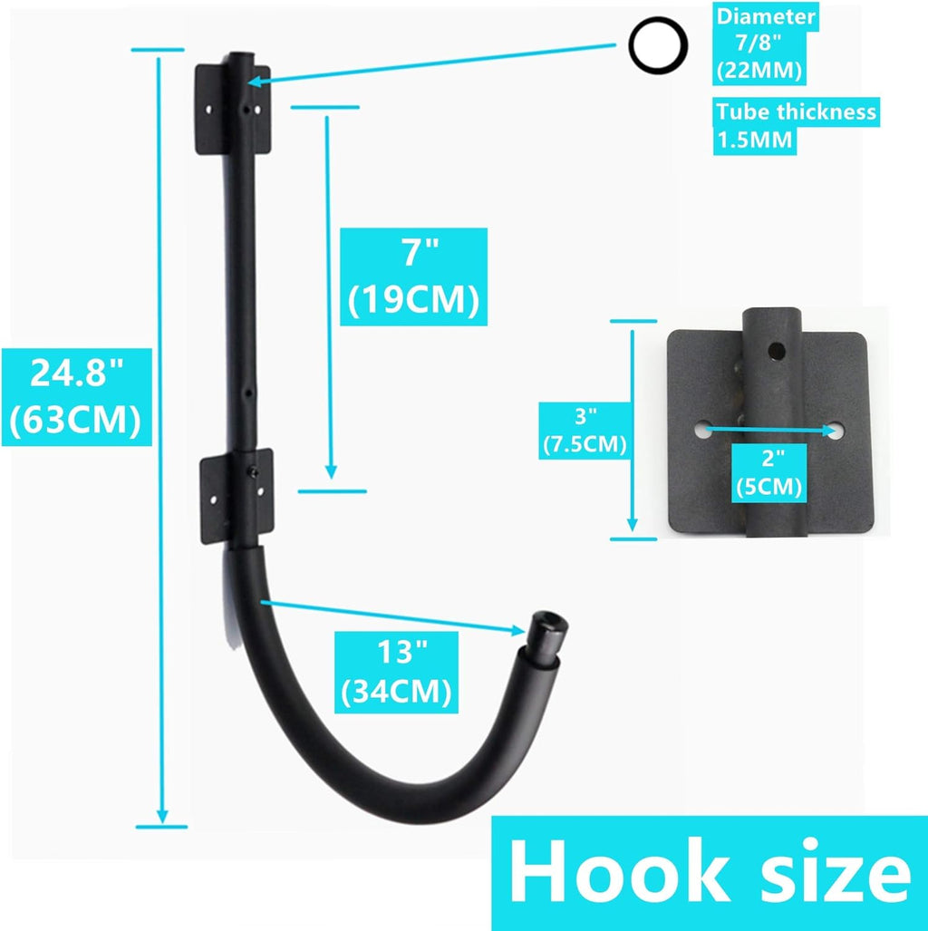 Kayak Wall Hanger 100 Pound Capacity Pack of 2 F6530
