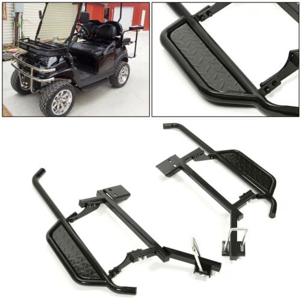 Black Steel Nerf Bars Step Down Kit M27159