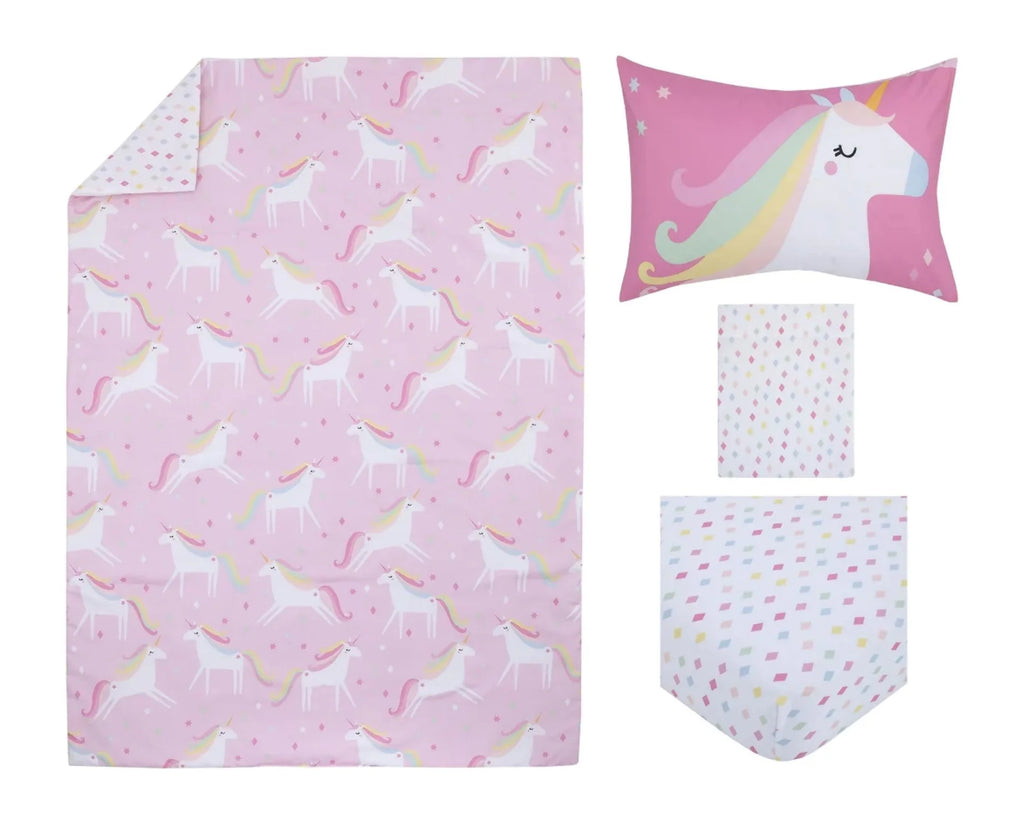 Pink 4-Piece Toddler Bedding Set G604841