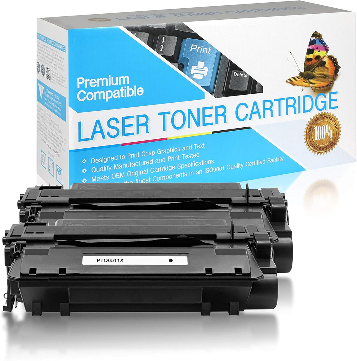 Black 2 Pack Compatible Toner Cartridge B96150