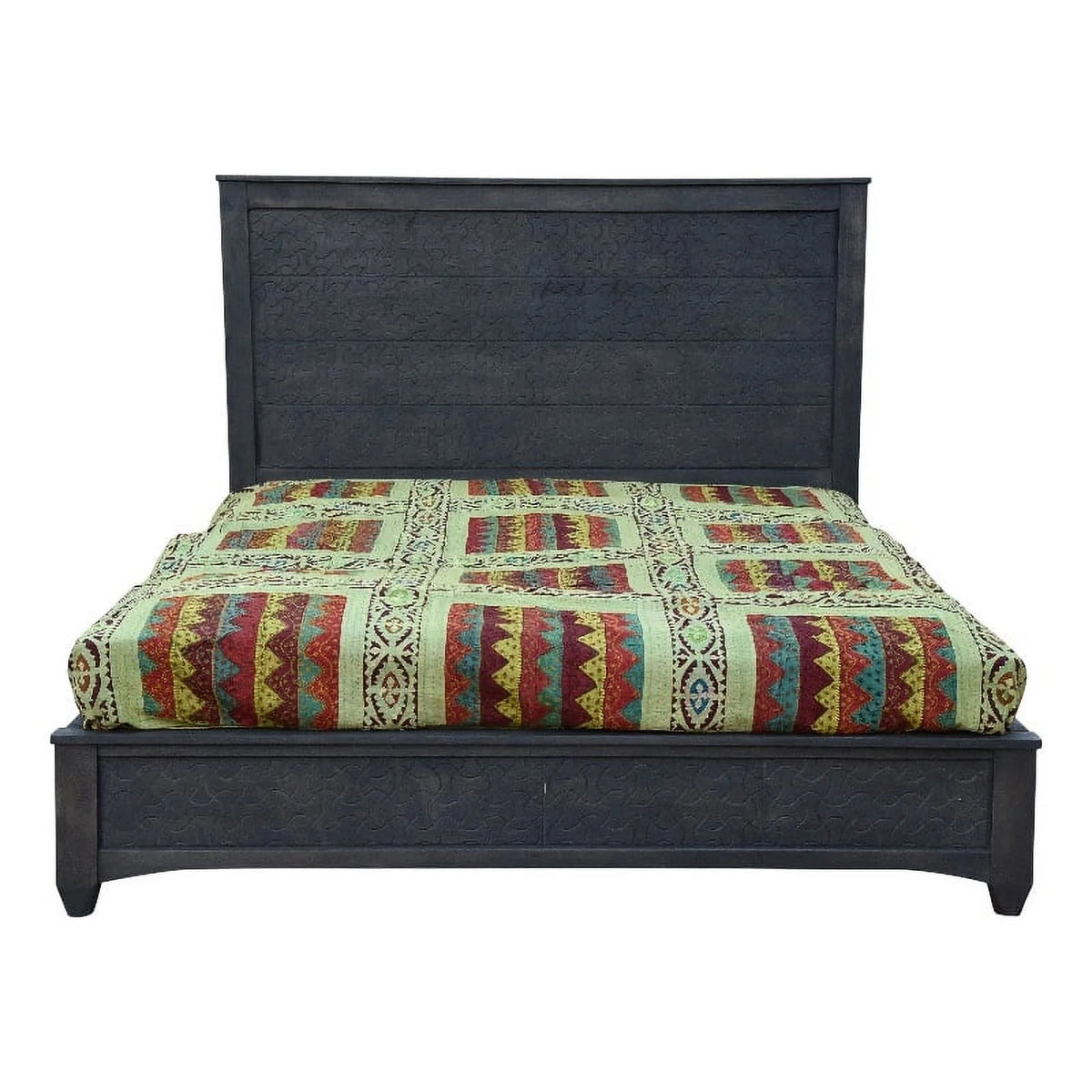 Solid Wood Hand-Carved California King Bed K1078